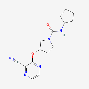 3-((3-cyanopyrazin-2-yl)oxy)-N-cyclopentylpyrrolidine-1-carboxamide