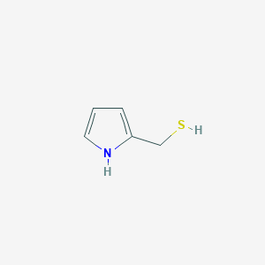 molecular formula C5H7NS B2446170 1H-Pyrrole-2-methanethiol CAS No. 89179-52-2