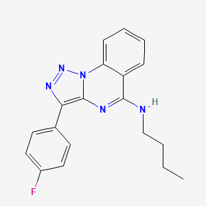 molecular formula C19H18FN5 B2446171 N-butyl-3-(4-fluorophenyl)-[1,2,3]triazolo[1,5-a]quinazolin-5-amine CAS No. 902285-28-3