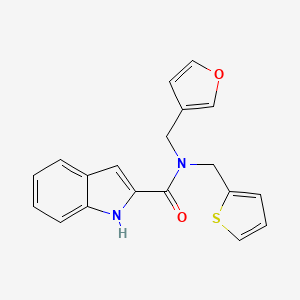 molecular formula C19H16N2O2S B2446181 N-(furan-3-ylmethyl)-N-(thiophen-2-ylmethyl)-1H-indole-2-carboxamide CAS No. 1797967-39-5