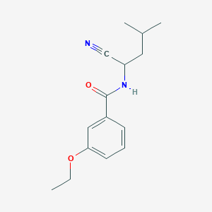 molecular formula C15H20N2O2 B2446189 N-(1-cyano-3-methylbutyl)-3-ethoxybenzamide CAS No. 1311728-27-4