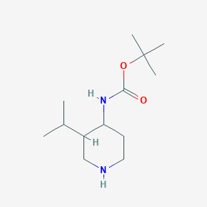 molecular formula C13H26N2O2 B2446349 Tert-butyl N-(3-propan-2-ylpiperidin-4-yl)carbamate CAS No. 1782853-07-9