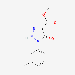 molecular formula C11H11N3O3 B2446398 Methyl 5-hydroxy-1-(m-tolyl)-1H-1,2,3-triazole-4-carboxylate CAS No. 728024-44-0
