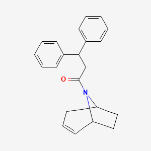 molecular formula C22H23NO B2446460 1-{8-azabicyclo[3.2.1]oct-2-en-8-yl}-3,3-diphenylpropan-1-one CAS No. 1797740-57-8