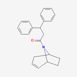 B2446460 1-((1R,5S)-8-azabicyclo[3.2.1]oct-2-en-8-yl)-3,3-diphenylpropan-1-one CAS No. 1797740-57-8