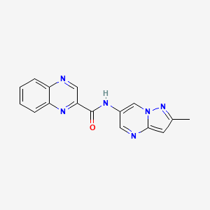 N-(2-methylpyrazolo[1,5-a]pyrimidin-6-yl)quinoxaline-2-carboxamide