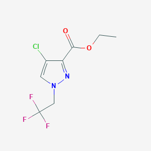 ethyl 4-chloro-1-(2,2,2-trifluoroethyl)-1H-pyrazole-3-carboxylate