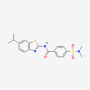 4-(N,N-dimethylsulfamoyl)-N-(6-isopropylbenzo[d]thiazol-2-yl)benzamide