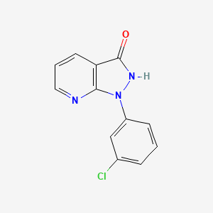 1-(3-chlorophenyl)-1,2-dihydro-3H-pyrazolo[3,4-b]pyridin-3-one