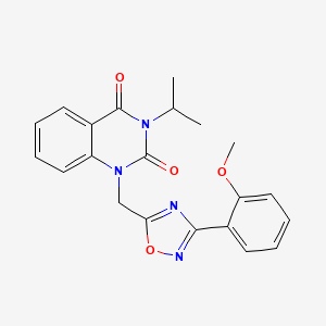 3-isopropyl-1-((3-(2-methoxyphenyl)-1,2,4-oxadiazol-5-yl)methyl)quinazoline-2,4(1H,3H)-dione