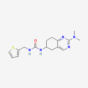 1-[2-(Dimethylamino)-5,6,7,8-tetrahydroquinazolin-6-yl]-3-[(thiophen-2-yl)methyl]urea