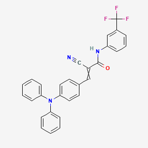 2-cyano-3-[4-(diphenylamino)phenyl]-N-[3-(trifluoromethyl)phenyl]prop-2-enamide