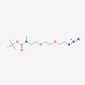 molecular formula C12H24N4O4 B2446584 tert-butyl N-[2-[2-(2-azidoethoxy)ethoxy]ethyl]-N-methylcarbamate CAS No. 1449213-67-5