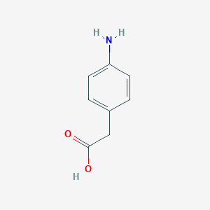 molecular formula C8H9NO2 B024467 4-Aminophenylacetic acid CAS No. 1197-55-3