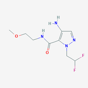 4-Amino-1-(2,2-difluoroethyl)-N-(2-methoxyethyl)-1H-pyrazole-5-carboxamide