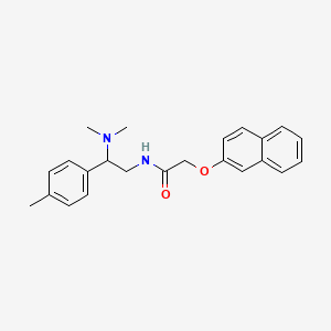 molecular formula C23H26N2O2 B2446742 N-(2-(dimethylamino)-2-(p-tolyl)ethyl)-2-(naphthalen-2-yloxy)acetamide CAS No. 941940-28-9