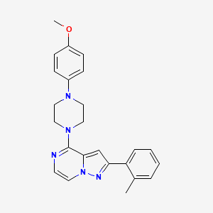 4-[4-(4-Methoxyphenyl)piperazin-1-yl]-2-(2-methylphenyl)pyrazolo[1,5-a]pyrazine