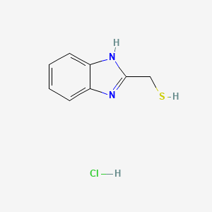 molecular formula C8H9ClN2S B2446782 1H-Benzimidazol-2-ylmethanethiol hydrochloride CAS No. 3020-65-3; 4344-85-8