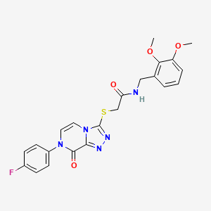 N-(2,3-dimethoxybenzyl)-2-{[7-(4-fluorophenyl)-8-oxo-7,8-dihydro[1,2,4]triazolo[4,3-a]pyrazin-3-yl]thio}acetamide