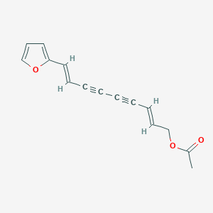 molecular formula C15H12O3 B2446906 Acetylatractylodinol 