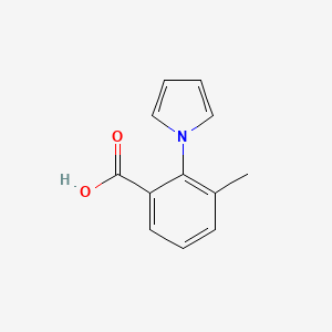 molecular formula C12H11NO2 B2446961 3-methyl-2-(1H-pyrrol-1-yl)benzoic acid CAS No. 953749-94-5