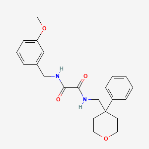 molecular formula C22H26N2O4 B2446987 N'-[(3-methoxyphenyl)methyl]-N-[(4-phenyloxan-4-yl)methyl]ethanediamide CAS No. 1211781-90-6