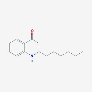 molecular formula C15H19NO B2447013 2-Hexylquinolin-4(1H)-one CAS No. 18813-68-8