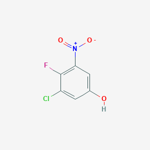 molecular formula C6H3ClFNO3 B2447037 3-Chloro-4-fluoro-5-nitrophenol CAS No. 1799412-26-2