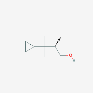 molecular formula C9H18O B2447049 (2S)-3-Cyclopropyl-2,3-dimethylbutan-1-ol CAS No. 2248174-58-3