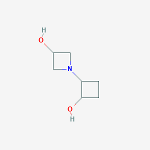 molecular formula C7H13NO2 B2447066 1-(2-Hydroxycyclobutyl)azetidin-3-ol CAS No. 2189434-33-9