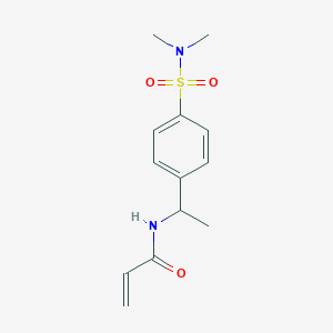 molecular formula C13H18N2O3S B2447073 N-{1-[4-(dimethylsulfamoyl)phenyl]ethyl}prop-2-enamide CAS No. 2361878-21-7