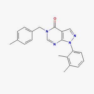 molecular formula C21H20N4O B2447083 1-(2,3-dimethylphenyl)-5-[(4-methylphenyl)methyl]-1H,4H,5H-pyrazolo[3,4-d]pyrimidin-4-one CAS No. 894994-50-4