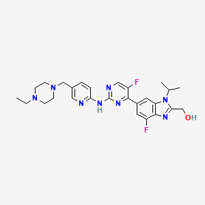 molecular formula C27H32F2N8O B2447173 Abemaciclib metabolite M20 
