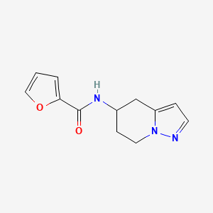 molecular formula C12H13N3O2 B2447185 N-(4,5,6,7-tetrahydropyrazolo[1,5-a]pyridin-5-yl)furan-2-carboxamide CAS No. 2034333-82-7
