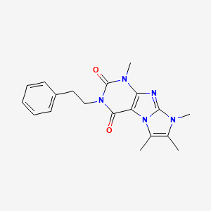 1,6,7,8-tetramethyl-3-phenethyl-1H-imidazo[2,1-f]purine-2,4(3H,8H)-dione