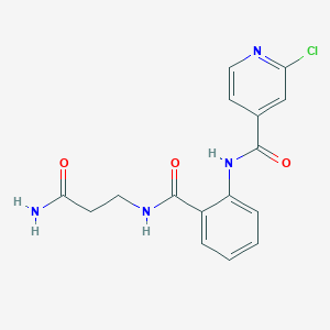 N-{2-[(2-carbamoylethyl)carbamoyl]phenyl}-2-chloropyridine-4-carboxamide