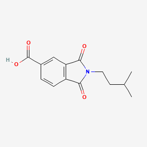2-(3-methylbutyl)-1,3-dioxo-2,3-dihydro-1H-isoindole-5-carboxylic acid