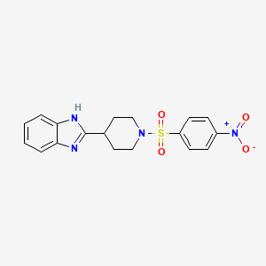 2-[1-(4-nitrophenyl)sulfonylpiperidin-4-yl]-1H-benzimidazole