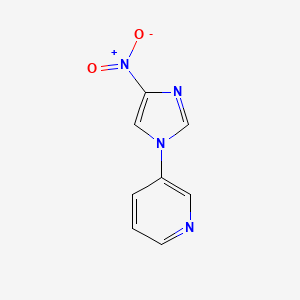 molecular formula C8H6N4O2 B2447289 3-(4-nitro-1H-imidazol-1-yl)pyridine CAS No. 137986-65-3