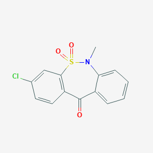 3-Chloro-6-methyl-dibenzo[C,F][1,2]thiazepin-11(6H)-one 5,5-dioxide