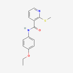 molecular formula C15H16N2O2S B2447301 N-(4-ethoxyphenyl)-2-(methylsulfanyl)pyridine-3-carboxamide CAS No. 877156-14-4