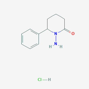 1-Amino-6-phenylpiperidin-2-one;hydrochloride