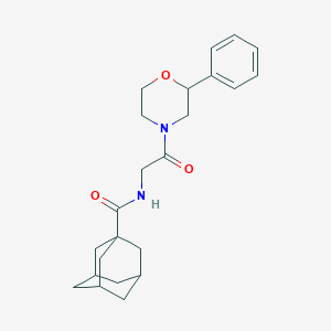 molecular formula C23H30N2O3 B2447324 N-[2-oxo-2-(2-phenylmorpholin-4-yl)ethyl]adamantane-1-carboxamide CAS No. 953985-16-5