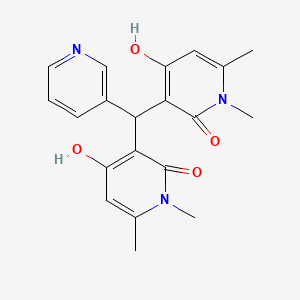 3,3'-(pyridin-3-ylmethylene)bis(4-hydroxy-1,6-dimethylpyridin-2(1H)-one)