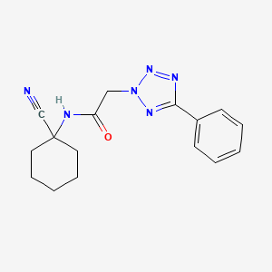 N-(1-cyanocyclohexyl)-2-(5-phenyltetrazol-2-yl)acetamide