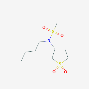 N-butyl-N-(1,1-dioxo-1lambda6-thiolan-3-yl)methanesulfonamide