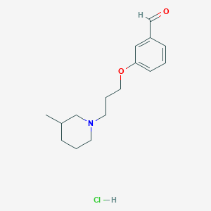 3-(3-(3-Methylpiperidin-1-yl)propoxy)benzaldehyde hydrochloride