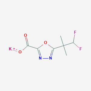 Potassium;5-(1,1-difluoro-2-methylpropan-2-yl)-1,3,4-oxadiazole-2-carboxylate