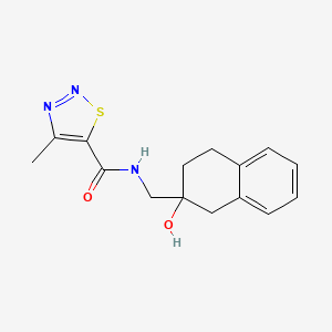 N-((2-hydroxy-1,2,3,4-tetrahydronaphthalen-2-yl)methyl)-4-methyl-1,2,3-thiadiazole-5-carboxamide