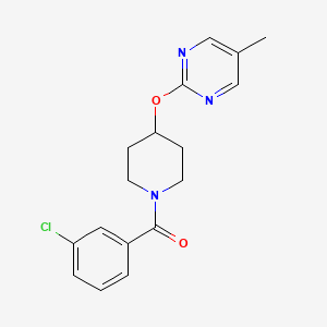 (3-Chlorophenyl)-[4-(5-methylpyrimidin-2-yl)oxypiperidin-1-yl]methanone